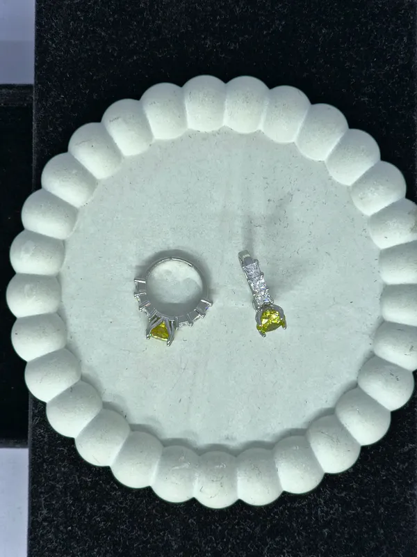 Silver_Tone_Steel_Yellow_Stone_Hoop_Earrings_For_Women