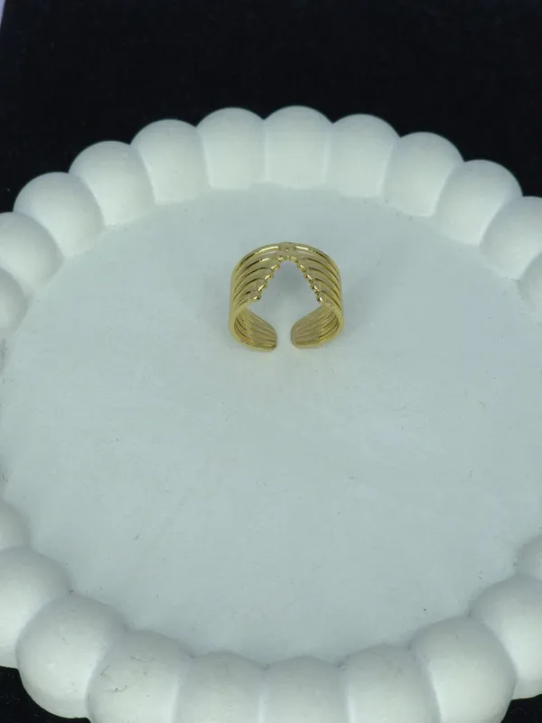 Gold_Tone_Adjustable_Ribbed_Multi-Band_Ring_For_Women