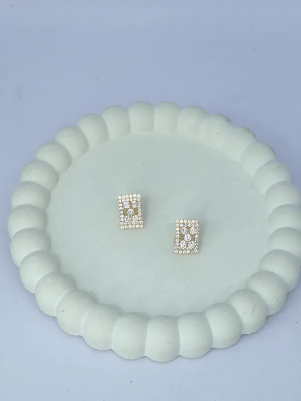 Silver_Tone_Steel_Rhinestone_Rectangular_Stud_Earrings_For_Women