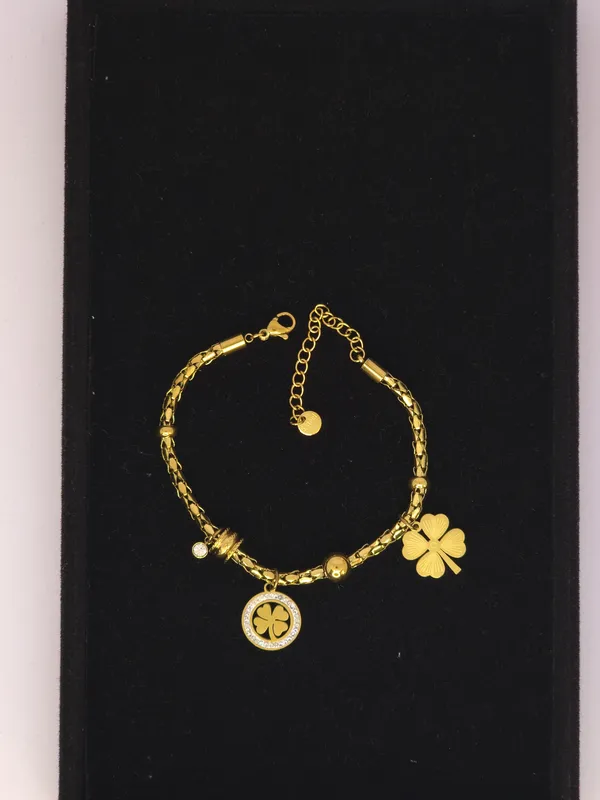 Gold_Tone_Charm_Bracelet_For_Women