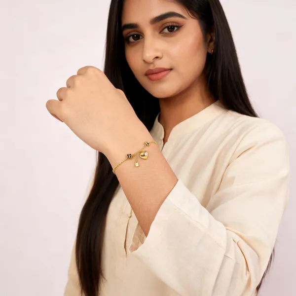 Gold_Tone_Charm_Bracelet_For_Women
