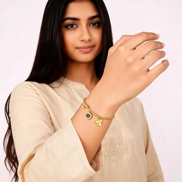 Gold_Tone_Charm_Bracelet_For_Women