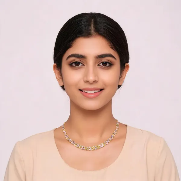 Gold_Tone_Pink_Floral_Stone_Necklace