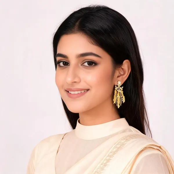 Gold_Tone_Pearl_Chandelier_Earrings_For_Women