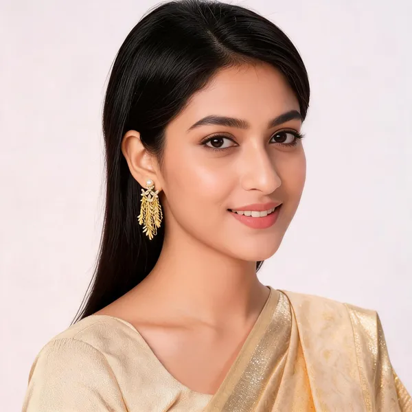 Gold_Tone_Pearl_Chandelier_Earrings_For_Women