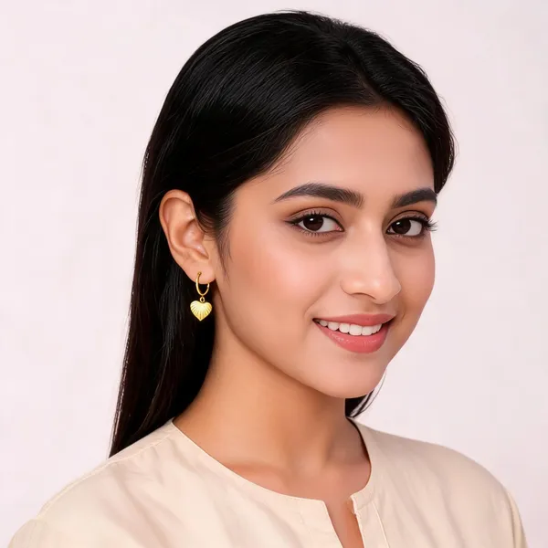 Gold_Tone_Heart_Drop_Earrings_For_Women
