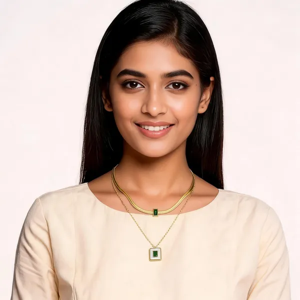 Gold_Tone_Layered_Necklace_Set_For_Women