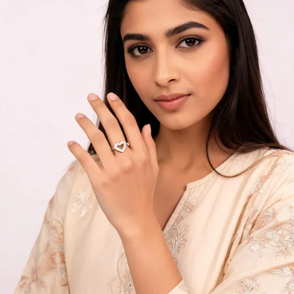 Silver_Tone_Heart_Adjustable_Ring_For_Women