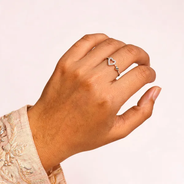Silver_Tone_Heart_Adjustable_Ring_For_Women