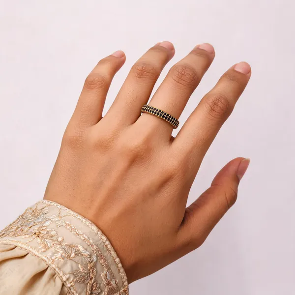 Gold_Tone_Adjustable_Open_Beaded_Band_Ring_For_Women