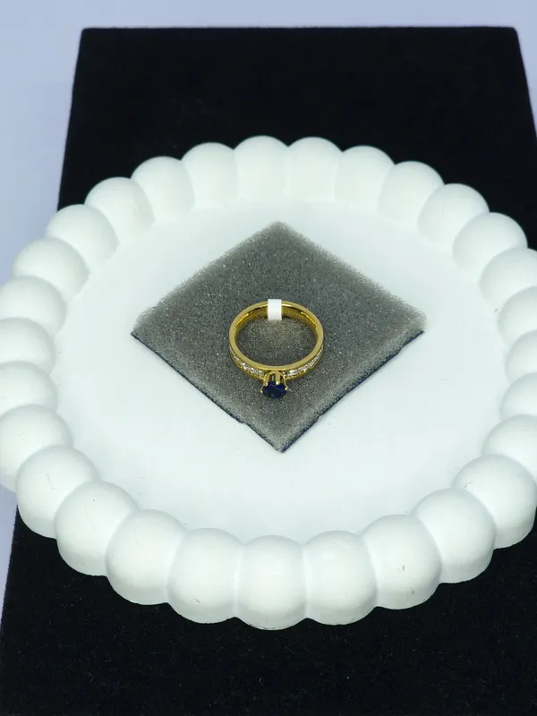 Gold_Tone_Blue_Stone_Solitaire_Band_Ring_For_Women