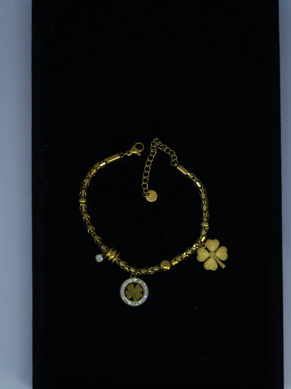 Gold_Tone_Charm_Bracelet_For_Women