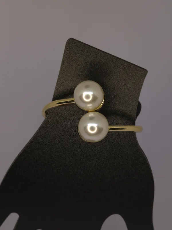 Gold_Tone_Pearl_Hair_Clip_For_Women