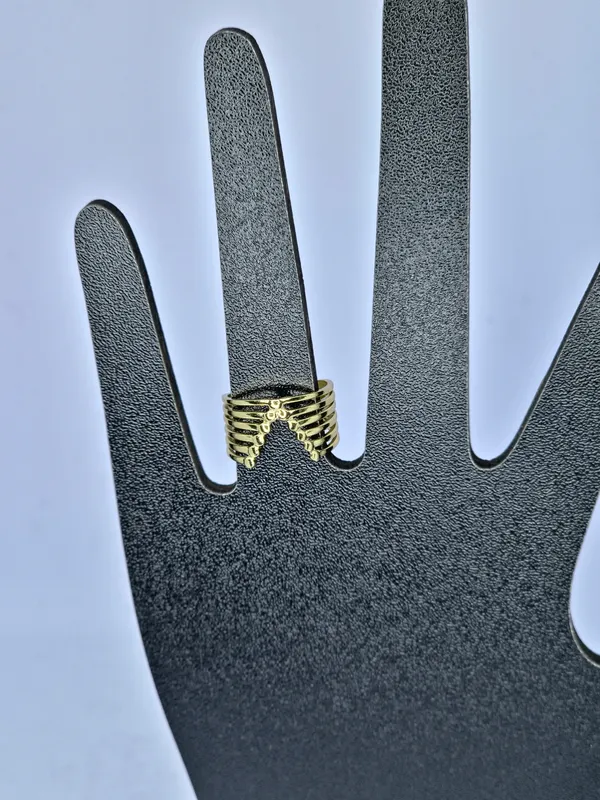Gold_Tone_Adjustable_Ribbed_Multi-Band_Ring_For_Women