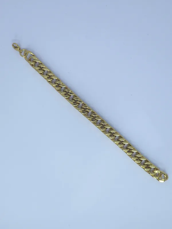 Gold_Tone_Cuban_Link_Bracelet_For_Women