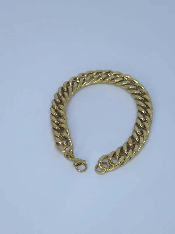 Gold_Tone_Cuban_Link_Bracelet_For_Women