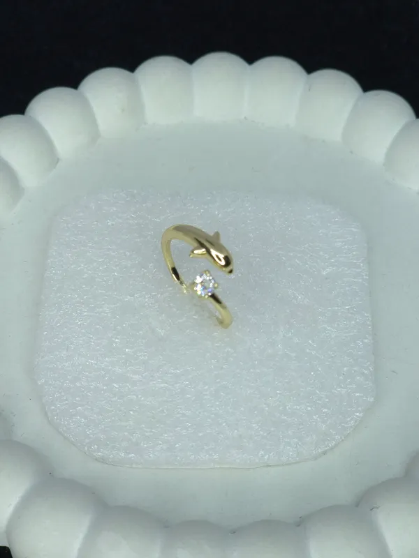 Gold_Tone_Adjustable_Snake_Ring_For_Women