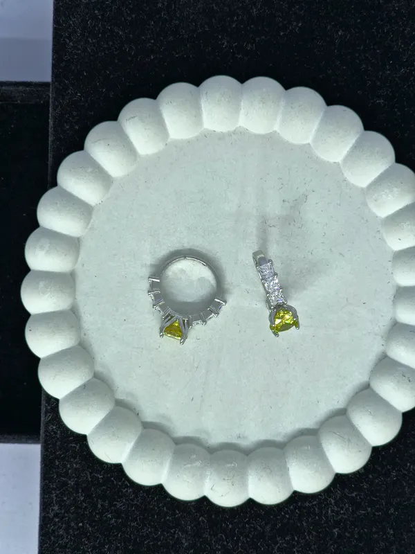 Silver_Tone_Steel_Yellow_Stone_Hoop_Earrings_For_Women