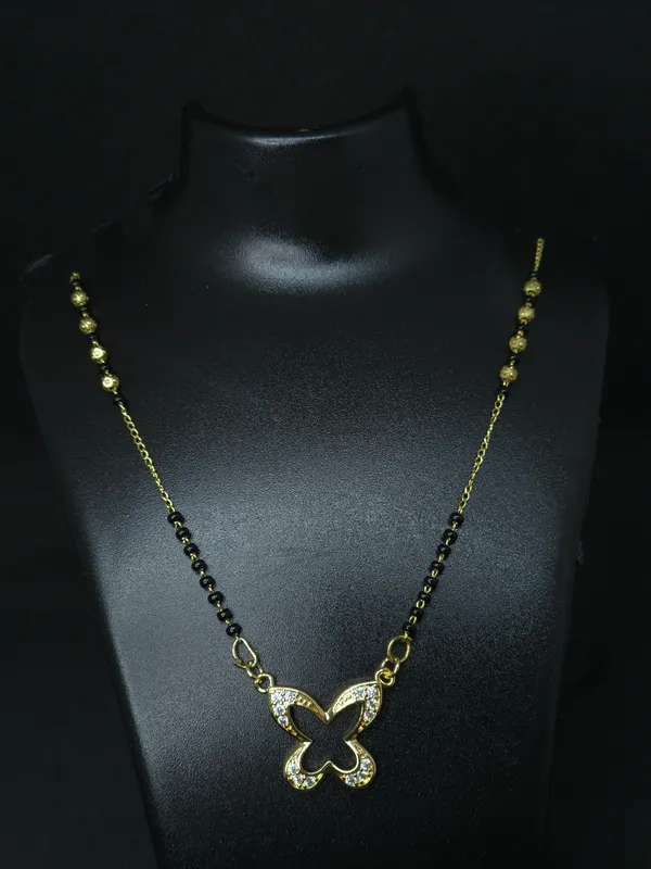 Gold_Tone_Butterfly_Mangalsutra_Necklace_For_Women