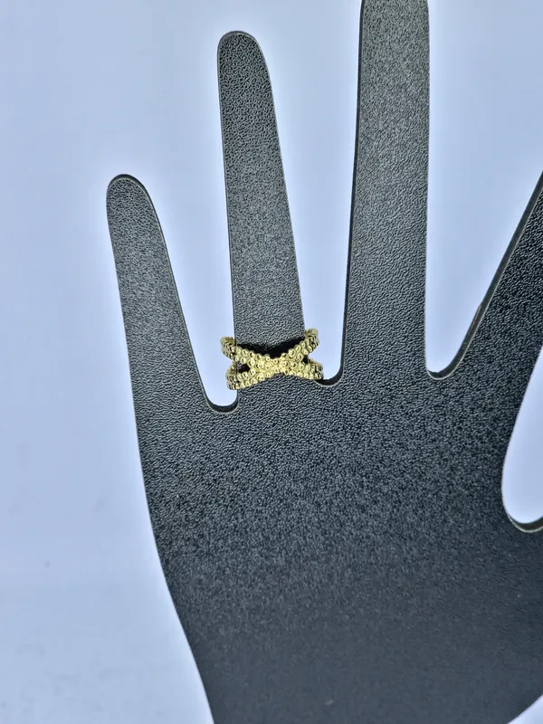 Gold_Tone_X-Shape_Charm_Pendant_For_Women