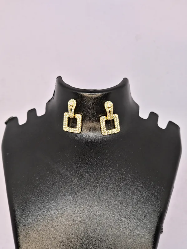 Gold_Tone_Geometric_Stud_Earrings_For_Women