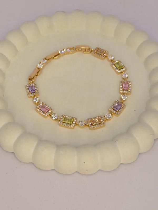 Gold_Tone_Multicolour_Stone_Bracelet_For_Women