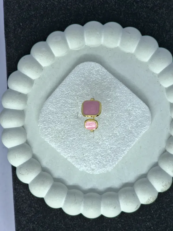 Gold_Tone_Pink_Stone_Adjustable_Open_Band_Ring_For_Women
