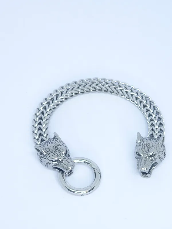 Silver_Metal_Wolf_Head_Chain_Bracelet_For_Men