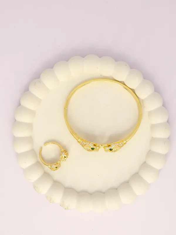 Gold_Tone_Embellished_Bracelet_For_Women