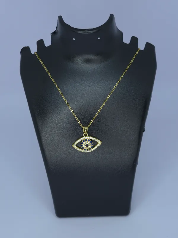 Gold-Tone_Blue_Evil_Eye_Pendant_Necklace_For_Women