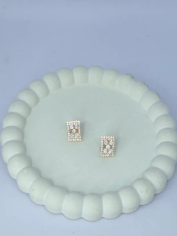 Silver_Tone_Steel_Rhinestone_Rectangular_Stud_Earrings_For_Women