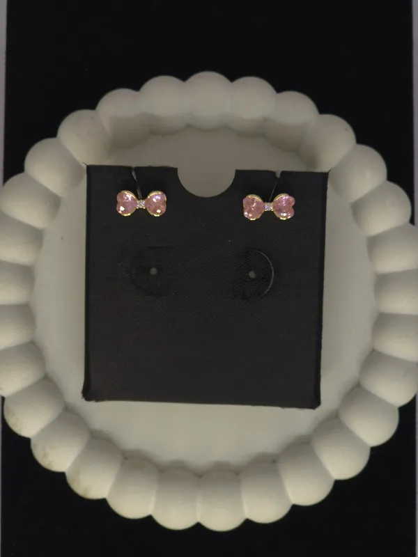 Pink_Stone_Bow_Stud_Earrings