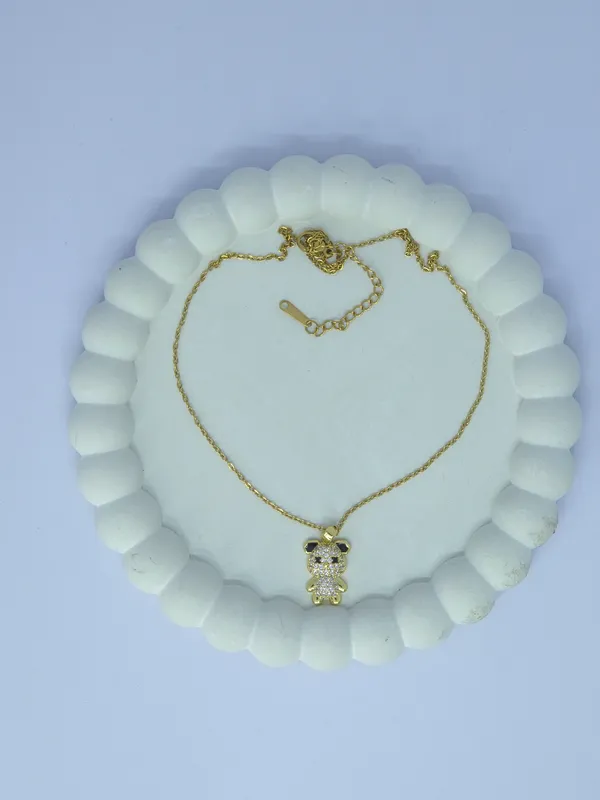 Gold-Tone_Teddy_Bear_Pendant_Necklace_For_Women