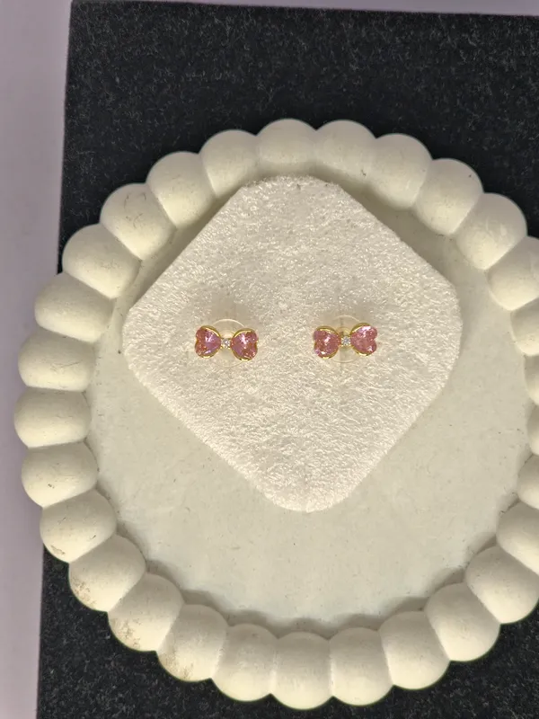 Pink_Stone_Bow_Stud_Earrings