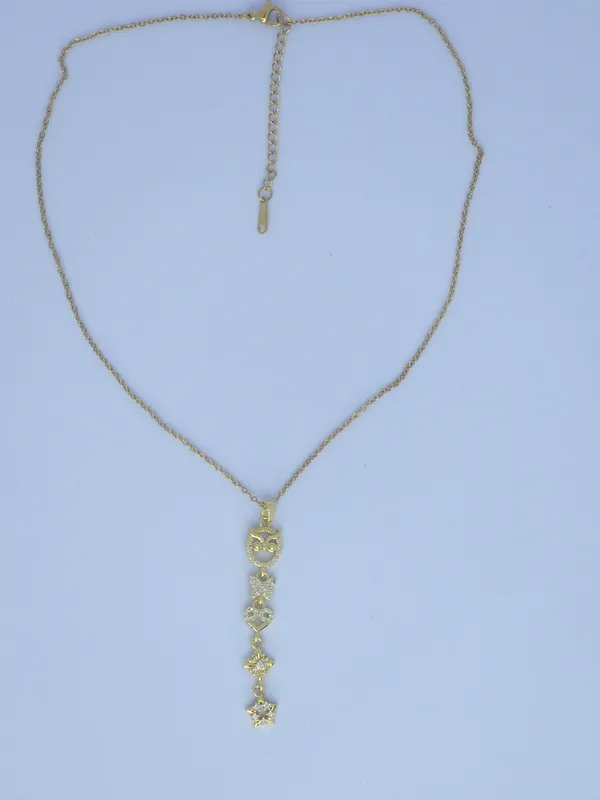 Gold_Tone_Pendant_Necklace_For_Women