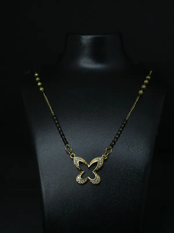 Gold_Tone_Butterfly_Mangalsutra_Necklace_For_Women