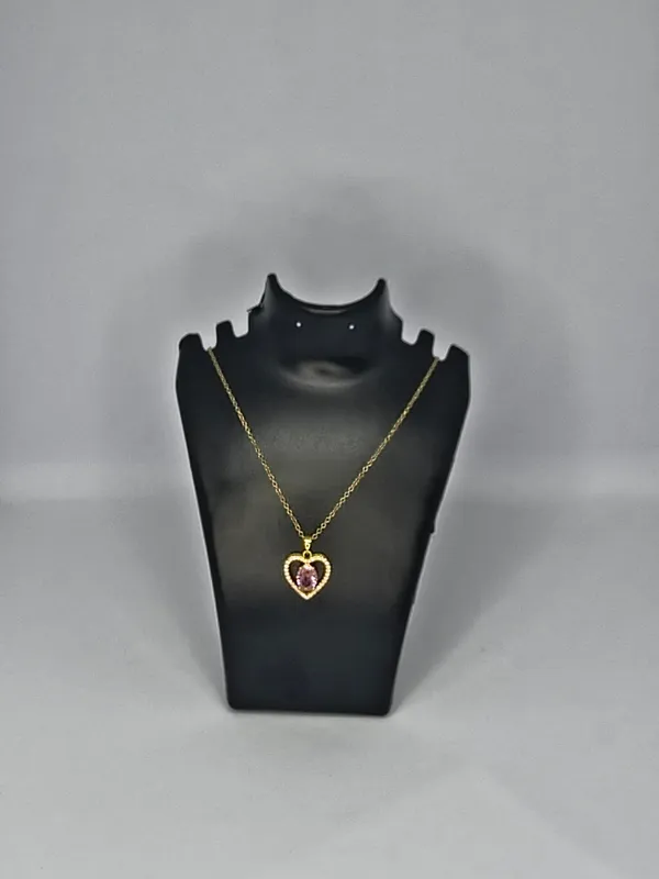 Gold-Tone_Heart_Pendant_Necklace_For_Women