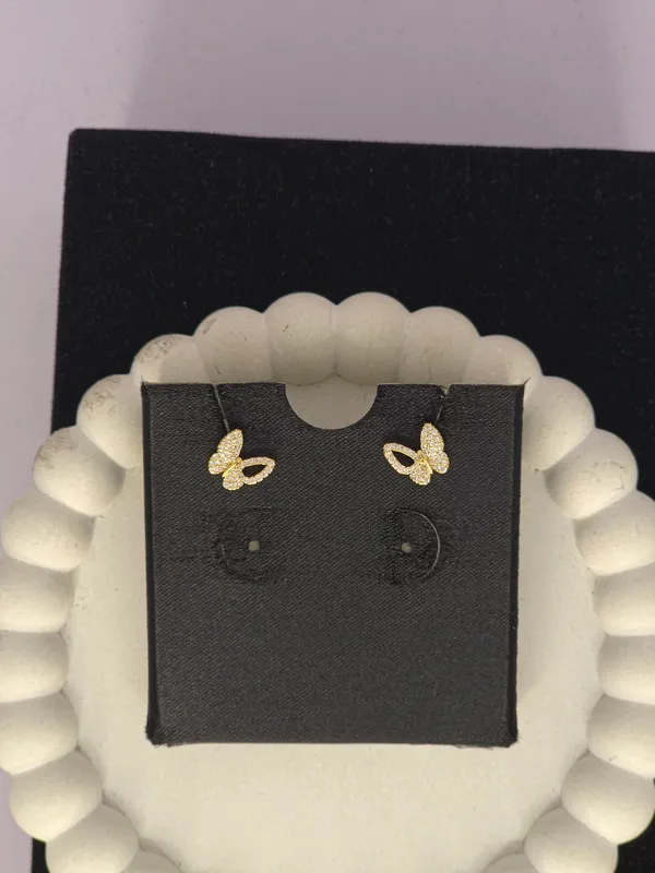 Gold-Tone_Textured_Stud_Earrings_For_Women
