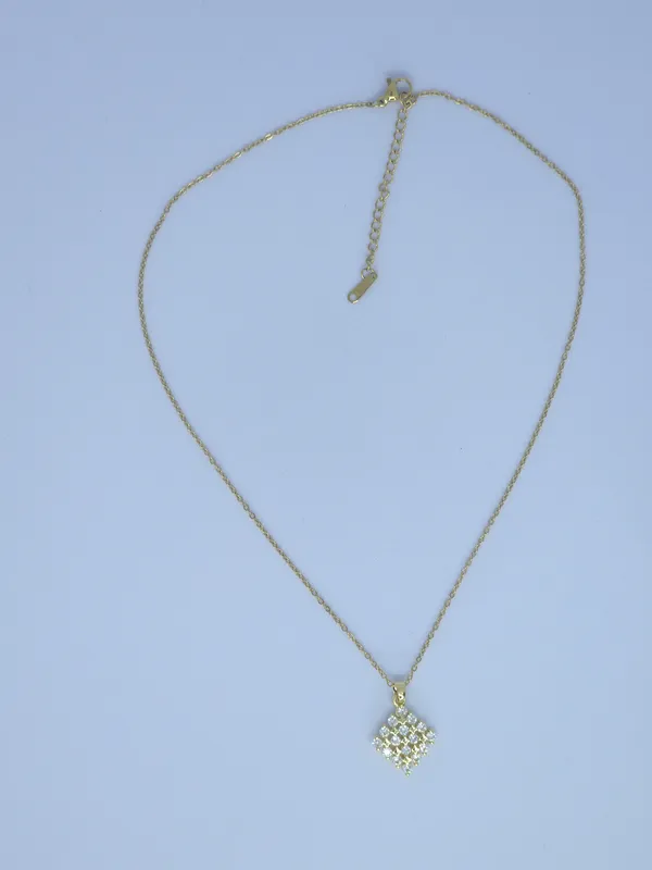 Gold_Tone_Stone_Pendant_Necklace_For_Women