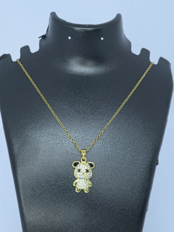 Gold-Tone_Teddy_Bear_Pendant_Necklace_For_Women