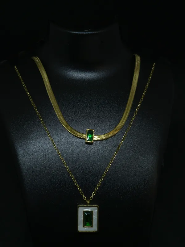 Gold_Tone_Layered_Necklace_Set_For_Women