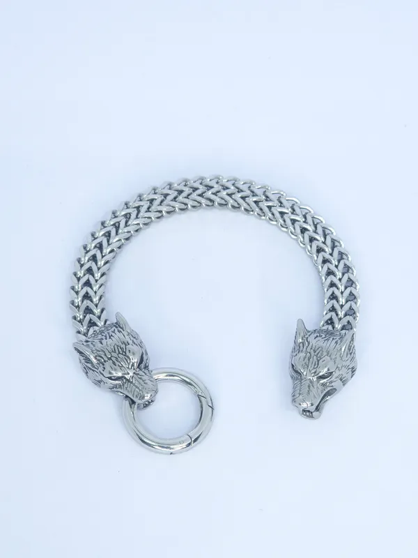 Silver_Metal_Wolf_Head_Chain_Bracelet_For_Men