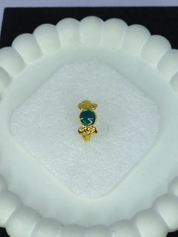 Gold_Tone_Oval_Blue-Green_Stone_Butterfly_Ring_For_Women