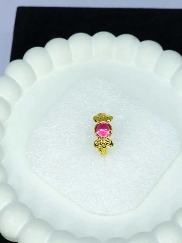 Gold_Tone_Pink_Stone_Floral_Ring_For_Women