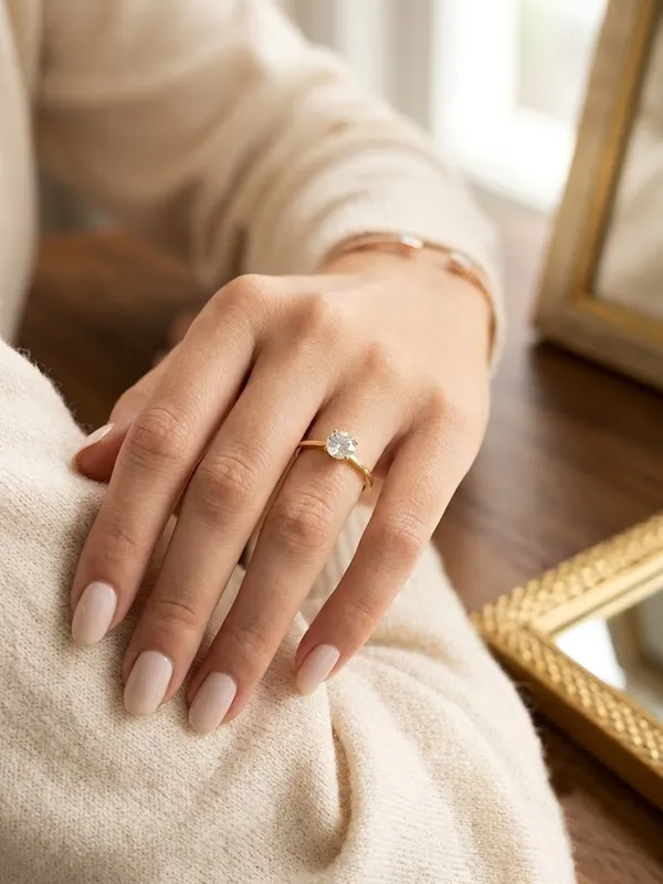 Gold_Tone_Hoop_Nose_Ring_With_Clear_Stone_For_Women
