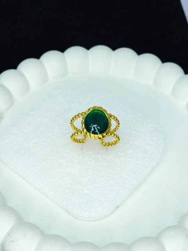 Gold_Tone_Green_Stone_Ring_For_Women