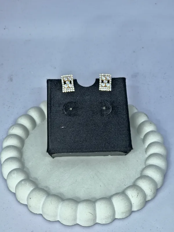 Silver_Tone_Steel_Rhinestone_Rectangular_Stud_Earrings_For_Women