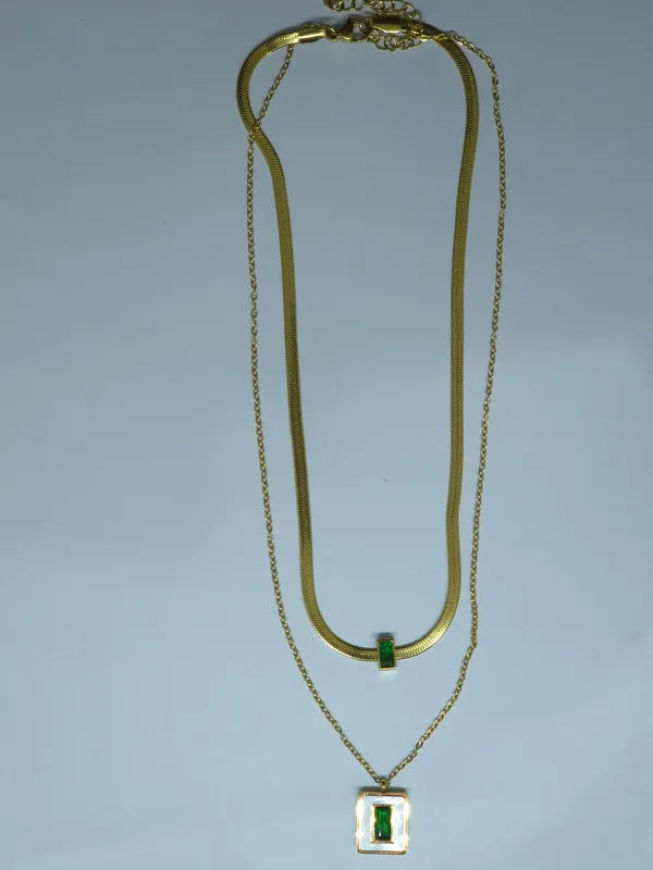 Gold_Tone_Layered_Necklace_Set_For_Women