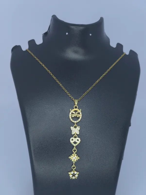 Gold_Tone_Pendant_Necklace_For_Women