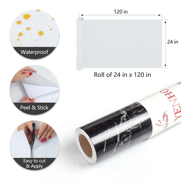 Yenhome_Black_Marble_Contact_Paper_Peel_And_Stick_Wallpaper_24_X118_Waterproof_Self_Adhesive_Vinyl_Wrap_Removable_For_Countertops_Cabinets_Desk_Kitchen_Bathroom_Rental_Friendly_Counter_Top_Covers